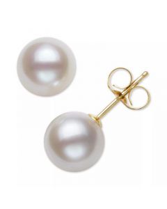 Cultured Freshwater Pearl Stud Earrings (7mm) in 14k Gold