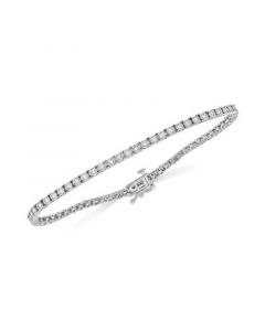 Diamond Miracle Line Tennis Bracelet (1 ct. t.w.) in 14k White Gold