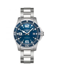 Men's Swiss HydroConquest Stainless Steel Bracelet Watch 41mm