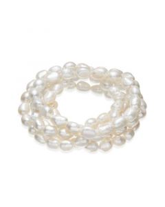 Cultured Freshwater Baroque Pearl (7mm) 5-Pc. Stretch Bracelet Set