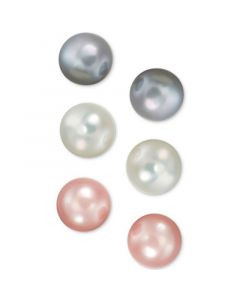 Cultured Freshwater Pearl (8mm) 3-Pc. Set Stud Earrings in Sterling Silver