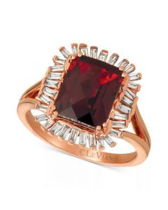 Pomegranate Garnet™ (3-1/3 ct. t.w.) & Diamond (1/3 c.t. t.w.) Ring in 14k Rose Gold (Also available in Chocolate® Quartz & Cinnamon Citrine®.)