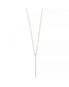 Pavé Rose by EFFY® Diamond Vertical Bar Pendant Necklace (1/8 ct. t.w.) in 14k Rose, Yellow, and White Gold