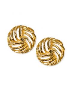 Decorative Love Knot Stud Earrings in 10k Gold