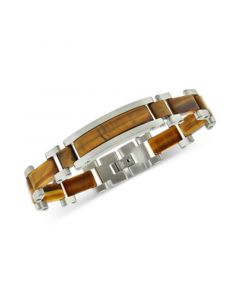 Tiger's Eye Bracelet in Stainless Steel