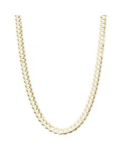 22" Curb Chain Necklace (4-5/8mm) in Solid 14k Gold