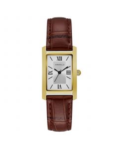 Women's Brown Leather Strap Watch 21x33mm