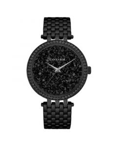 Women's Black Stainless Steel Bracelet Watch 38mm