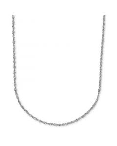 Perfectina 18" Chain Necklace (1-1/3mm) in 14k White Gold