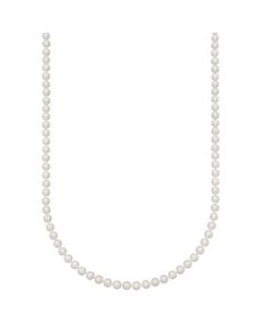 Pearl Necklace, 20" 14k Gold A+ Akoya Cultured Pearl Strand (6-6-1/2mm)