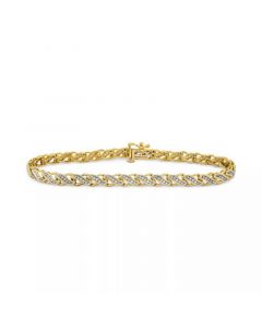 Diamond Swirl Tennis Bracelet (1/2 ct. t.w.) in 10k Gold or White Gold