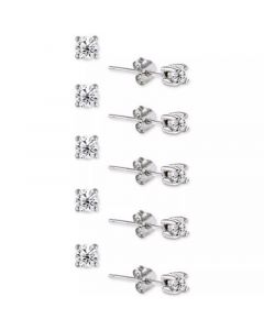 5-Pc. Set Cubic Zirconia Stud Earrings, Created for Macy's