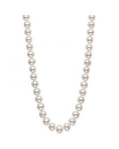 AA 18" Cultured Freshwater Pearl Strand Necklace (7-1/2-8-1/2mm)