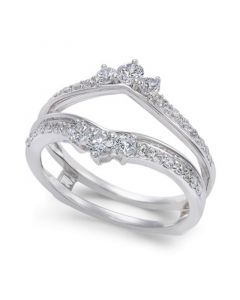 Diamond Enhancer Ring Guard (5/8 ct. t.w.) in 14k White Gold