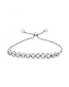 Diamond Bolo Bracelet (1/2 ct. t.w.) in 14k White Gold