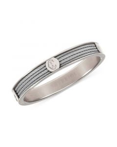 Logo Bangle Bracelet in Stainless Steel