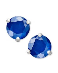 14k White Gold Earrings, Sapphire Stud (1-1/10 ct. t.w.)