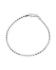 Beaded Chain Bracelet in Sterling Silver, Created for Macy's