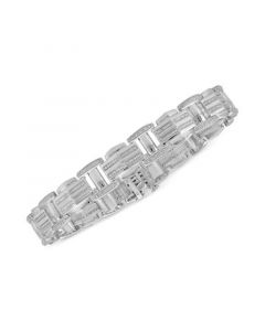 Men's Diamond Bracelet (1/2 ct. t.w.) in Sterling Silver