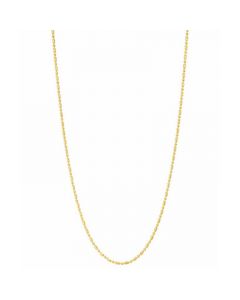 14k Gold Necklace, 18" Dot Dash Chain (1mm)