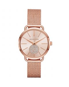 Women's Portia Rose Gold-Tone Stainless Steel Mesh Bracelet Watch 37mm