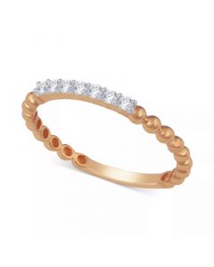 Diamond Stackable Beaded Band (1/8 ct. t.w.)