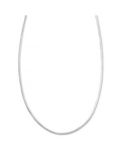 Sterling Silver Necklace, 16" Square Snake Chain