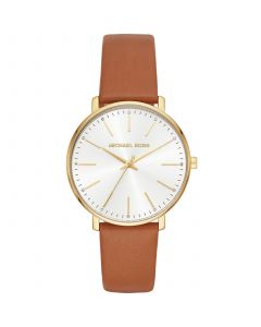 Women's Pyper Luggage Leather Strap Watch 38mm