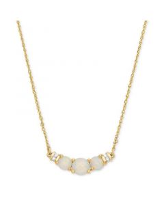 Opal (5/8 ct. t.w.) & Diamond Accent 18" Collar Necklace in 14k Gold