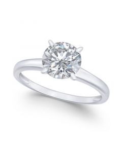 Cubic Zirconia (3-1/3 ct. t.w.) Solitaire Engagement Ring in 14k White Gold