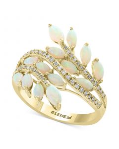 EFFY® Opal (1-1/3 ct. t.w.) & Diamond (1/5 ct. t.w.) Ring in 14k Gold