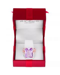 EFFY® Pink Amethyst (15-1/2 ct. t.w.) & Diamond (3/8 ct. t.w.) Ring in 14k Gold (Also available in Green Quartz, Citrine, Swiss Blue Topaz and London Blue Topaz)