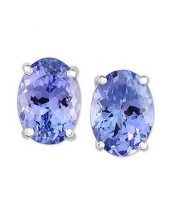 Tanzanite Stud Earrings (1-5/8 ct. t.w.) in 14k White Gold