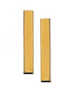 Polished Stick Stud Earrings in 10k Gold, 3/4 inch