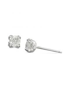 Diamond Pave Stud Earrings in 14k White Gold (3/4 ct. t.w.)