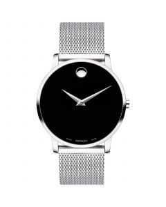 Unisex Swiss Museum Classic Stainless Steel Mesh Bracelet Watch 40mm