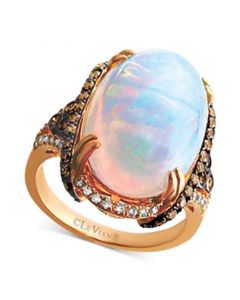 Opal (6 1/2 ct. t.w.) & Diamond (3/4 ct. t.w.) in 14k Rose Gold