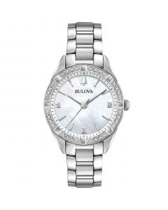 Women's Sutton Diamond (1/10 ct. t.w.) Stainless Steel Bracelet Watch 32.5mm