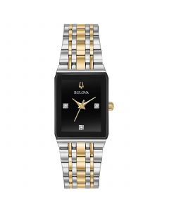 Women's Futuro Diamond-Accent Two-Tone Stainless Steel Bracelet Watch 20.5x32mm, Created for Macy's