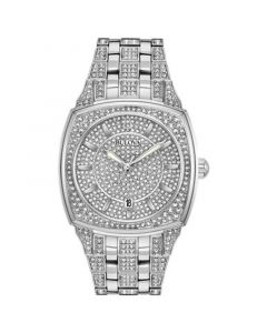 Men's Stainless Steel & Crystal-Accent Bracelet Watch 40mm