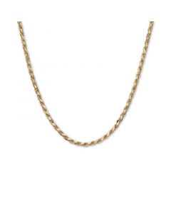 Diamond Cut Rope 22" Chain Necklace (4mm) in 14k Gold, Made in Italy