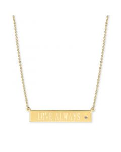 Diamond Accent "Love Always" Pendant Necklace, 16" + 2" extender