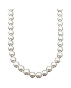 Pearl Necklace, 17" 14k White Gold A Cultured White South Sea Pearl Strand (9-11mm)