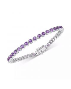 Amethyst Tennis Bracelet (4 ct. t.w.) in Sterling Silver (Also in Garnet, Blue Topaz & Multi Gemstone)