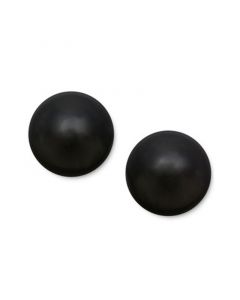 14k Gold Earrings, Onyx Ball Stud Earrings (8mm)