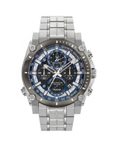 Men's Chronograph Precisionist Stainless Steel Bracelet Watch 46.5mm