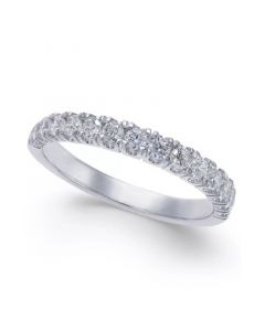 Pave Diamond Band Ring in 14k Gold, Rose Gold or White Gold (1/2 ct. t.w.)