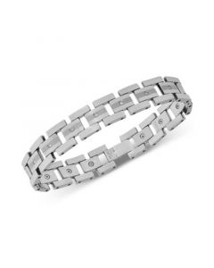 Men's Diamond Link Bracelet (1/3 ct. t.w.) in Tungsten