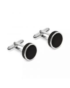 Sutton Sterling Silver Stone Cufflinks