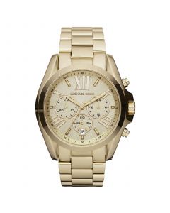 Unisex Chronograph Bradshaw Gold-Tone Stainless Steel Bracelet Watch 43mm MK5605